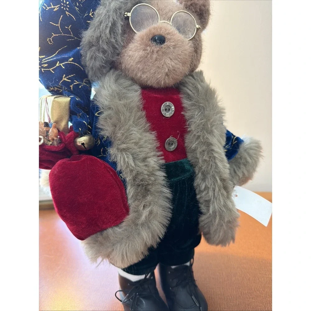 Vtg Christmas Wind Up Musical Bear New York Paris Toy Co 18